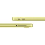 پورت‌های USB-C و درگاه هدفون لپ تاپ اپل مک بوک نئو لیمویی