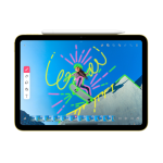 اتصال مغناطیسی قلم اپل پنسل USB-C روی لبه بالای آیپد در حال طراحی و ویرایش تصویر